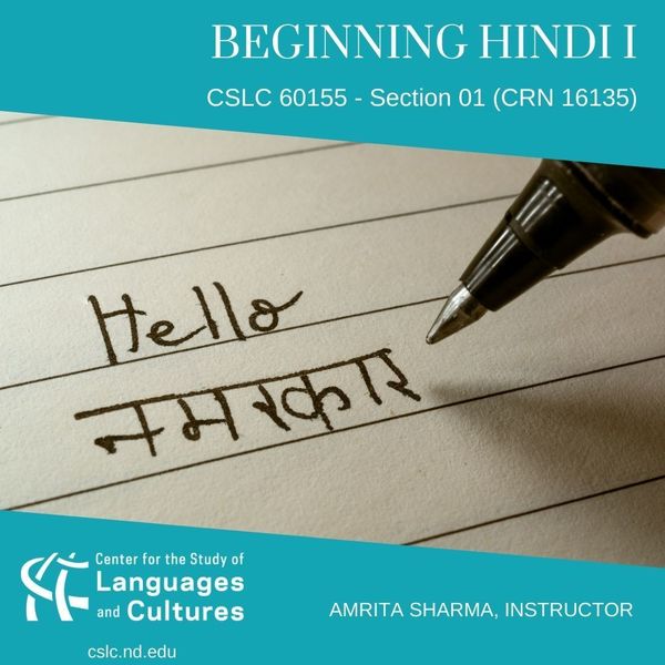 Beginning Hindi I Graduate